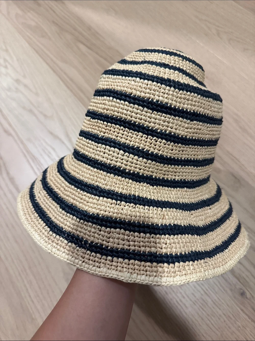 Janessa Leone Felix Crochet Raffia Bucket Hat